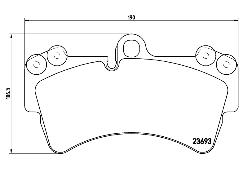 Brake pads (Front) - Cayenne 955/957 Turbo, GTS