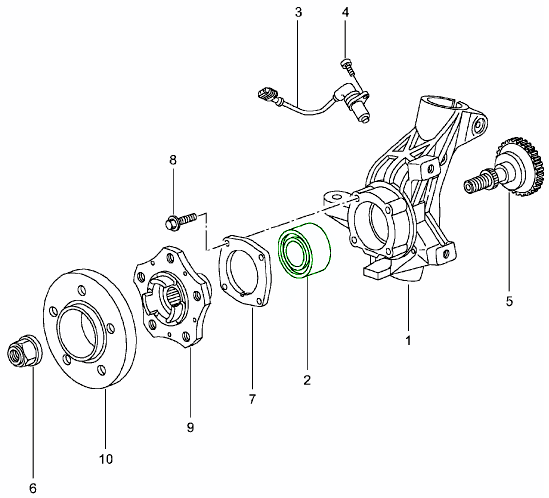 Wheel bearing (Front and Rear) - 986 Boxster, 996 Carrera, 993, 964