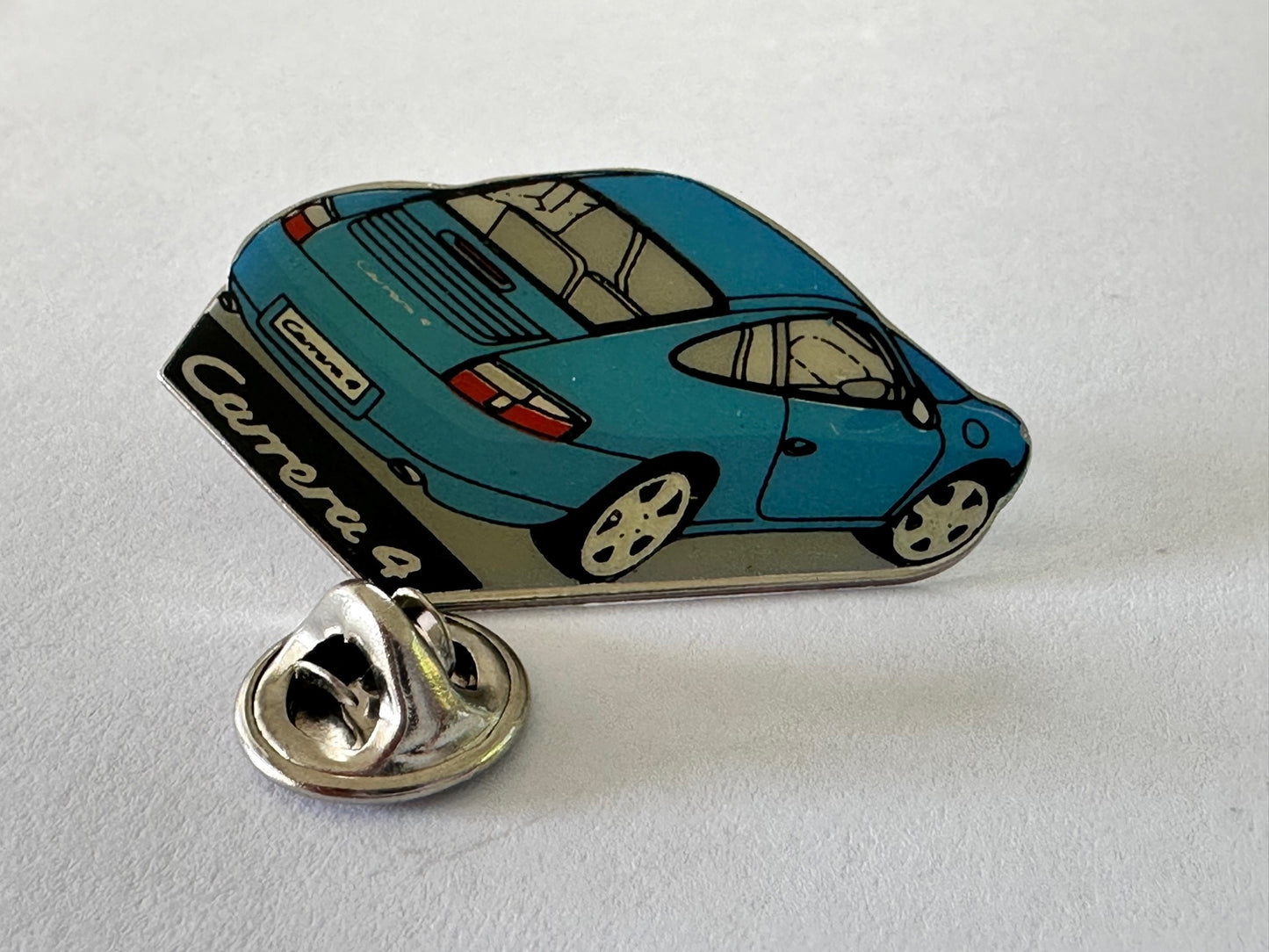 Porsche Pin Badge - 996 Carrera 4 Blue