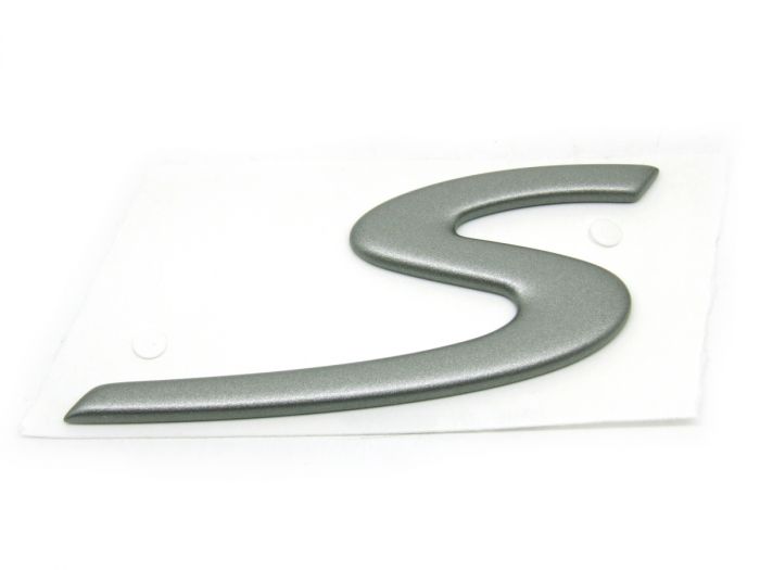 'S' Badge - Titanium Metallic (Genuine) - Boxster 986 S