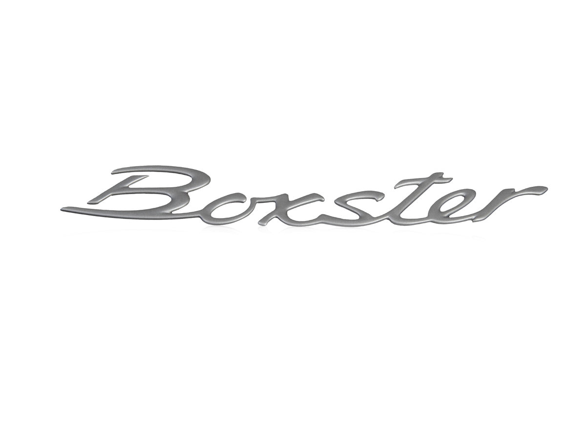 Boxster Badge - Titanium Metallic (Genuine) - 986 Boxster, 987 Boxster